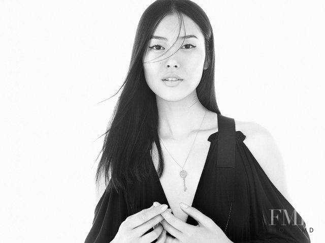 Liu Wen featured in  the Tiffany & Co. advertisement for Autumn/Winter 2015