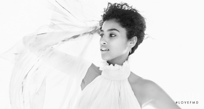 Imaan Hammam featured in  the Tiffany & Co. advertisement for Autumn/Winter 2015