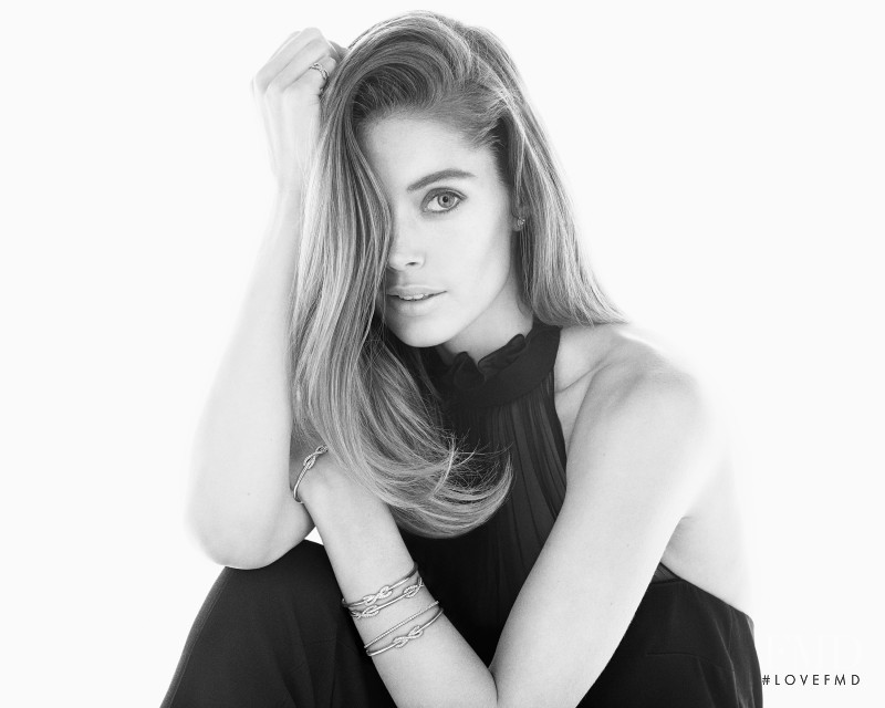 Doutzen Kroes featured in  the Tiffany & Co. advertisement for Autumn/Winter 2015