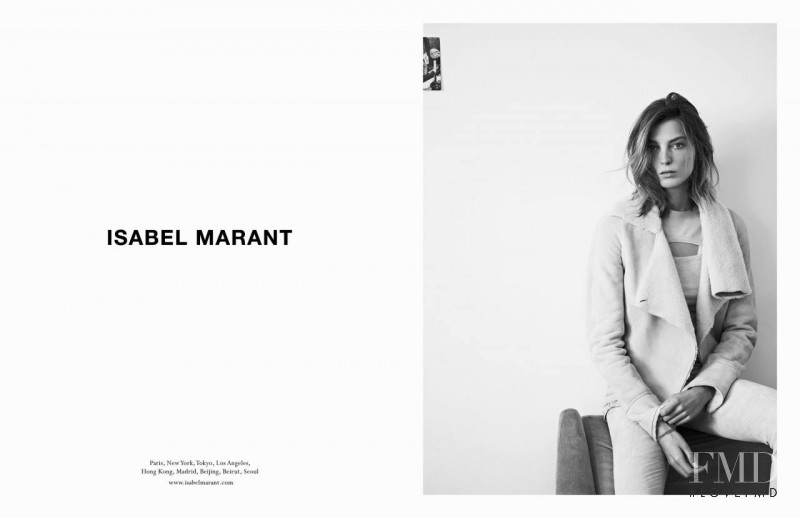 Daria Werbowy featured in  the Isabel Marant advertisement for Autumn/Winter 2013