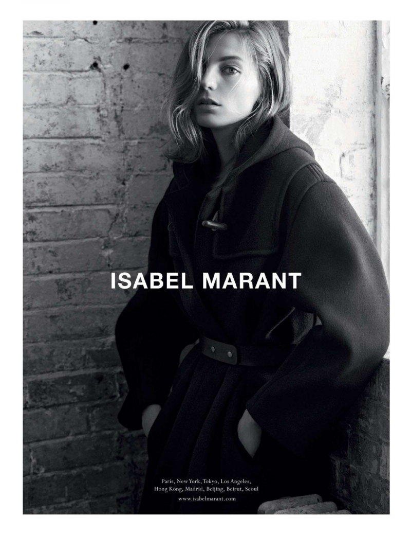 Daria Werbowy featured in  the Isabel Marant advertisement for Autumn/Winter 2013