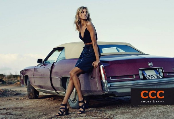 Anja Rubik featured in  the CCC advertisement for Spring/Summer 2015