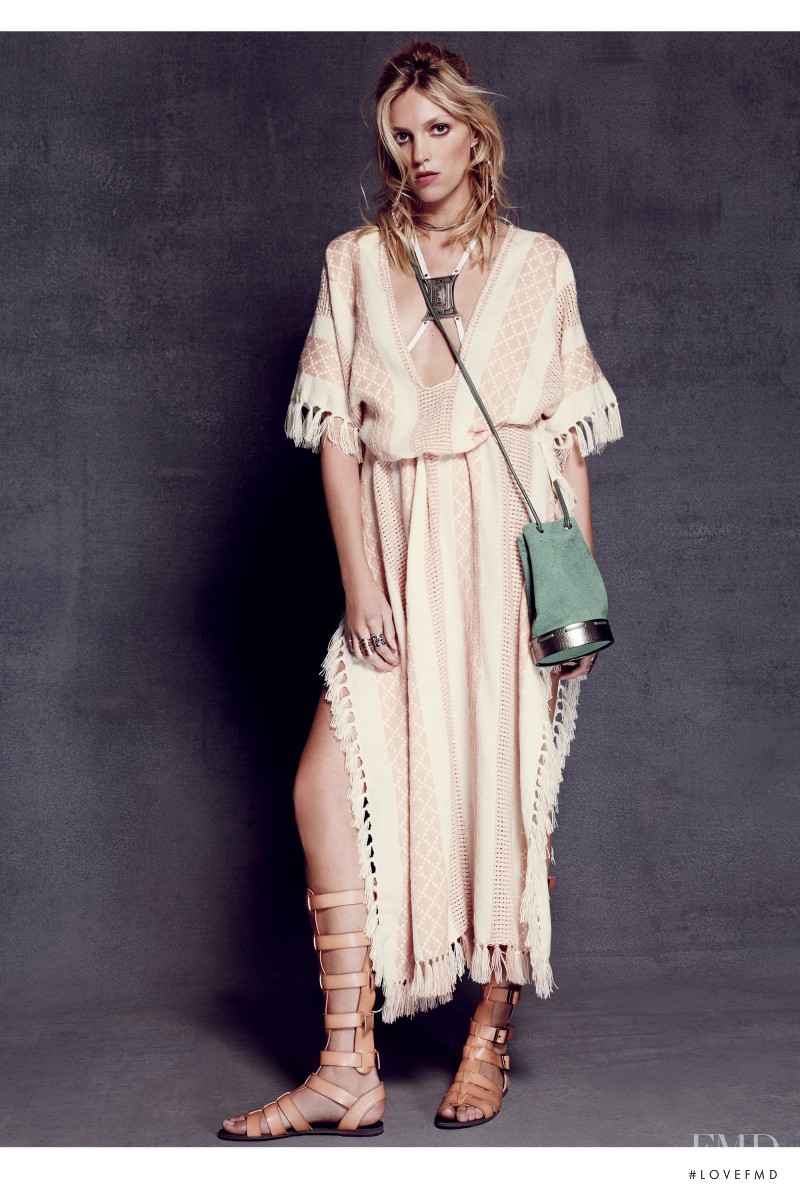 Anja Rubik featured in  the Free People catalogue for Spring 2015