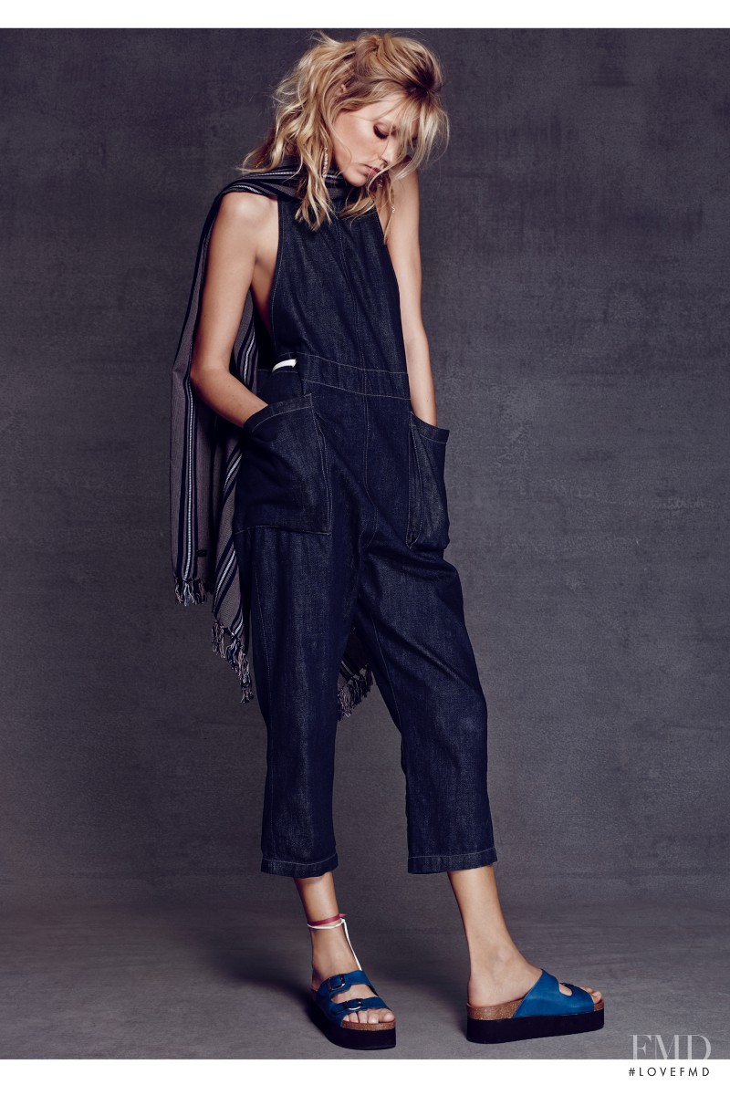 Anja Rubik featured in  the Free People catalogue for Spring 2015