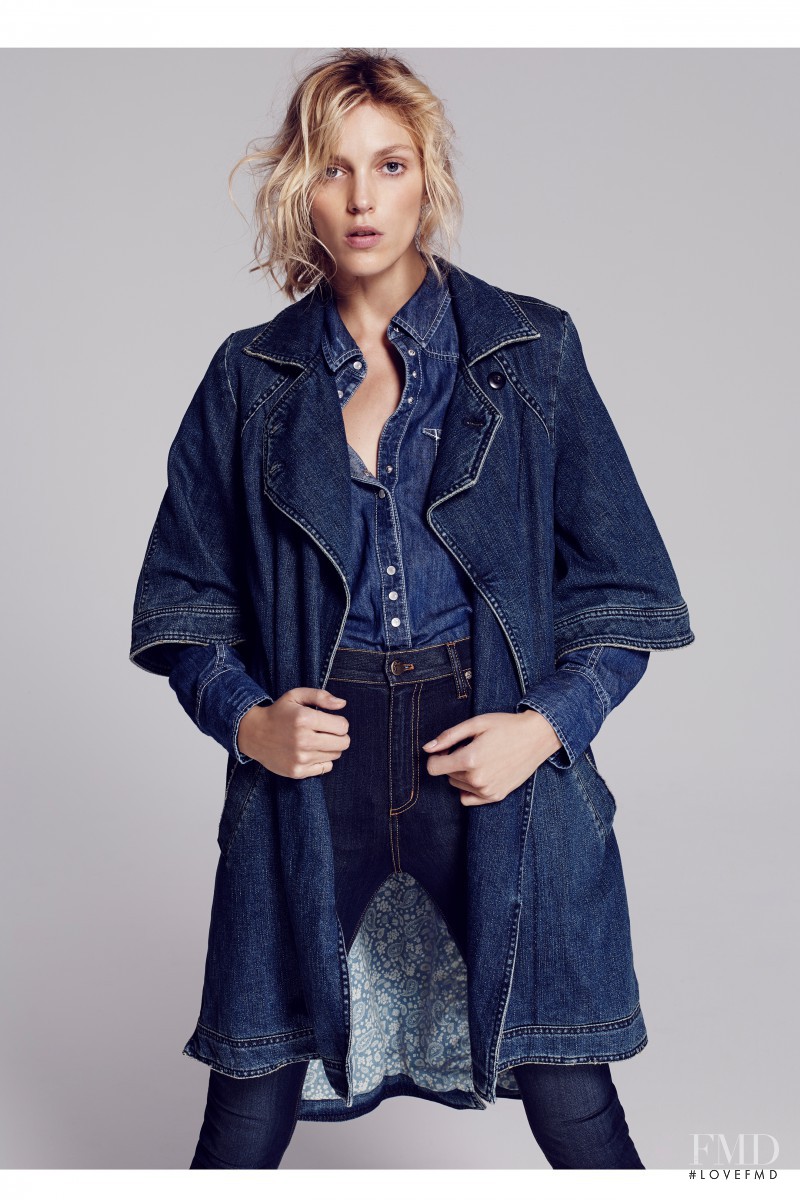 Anja Rubik featured in  the Free People catalogue for Spring 2015