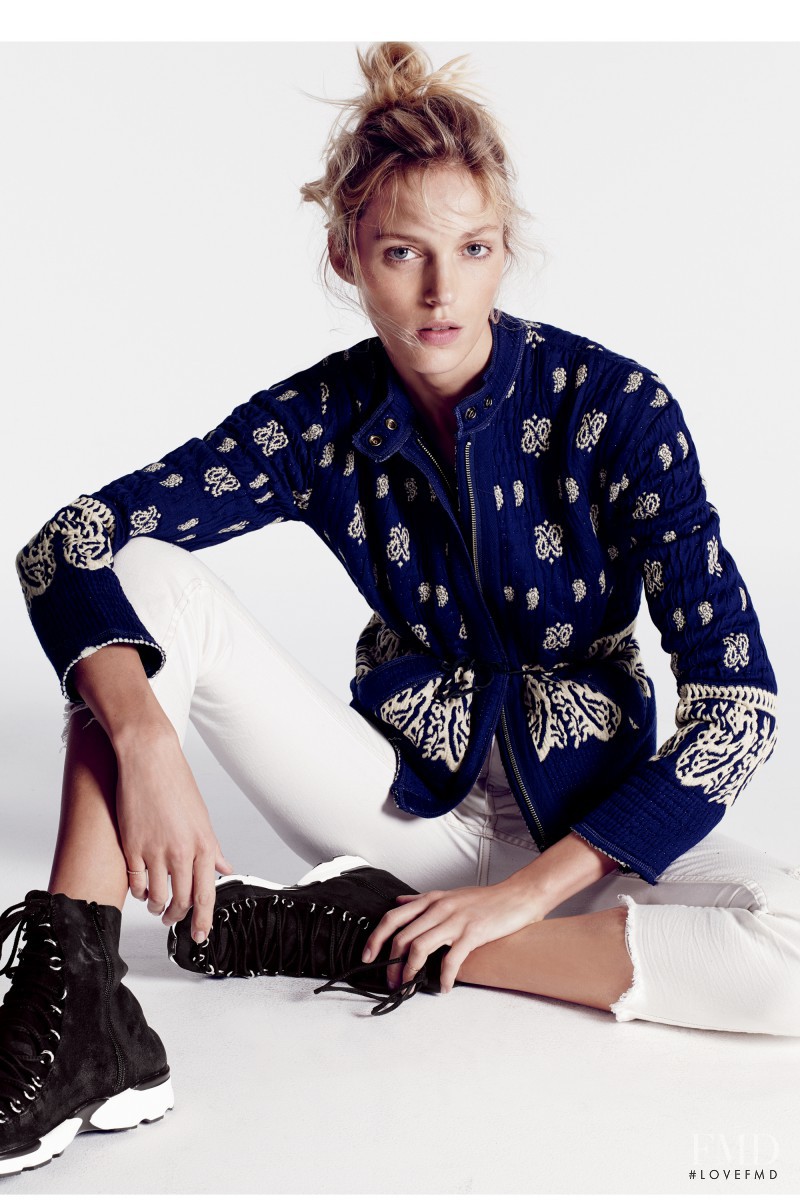 Anja Rubik featured in  the Free People catalogue for Spring 2015