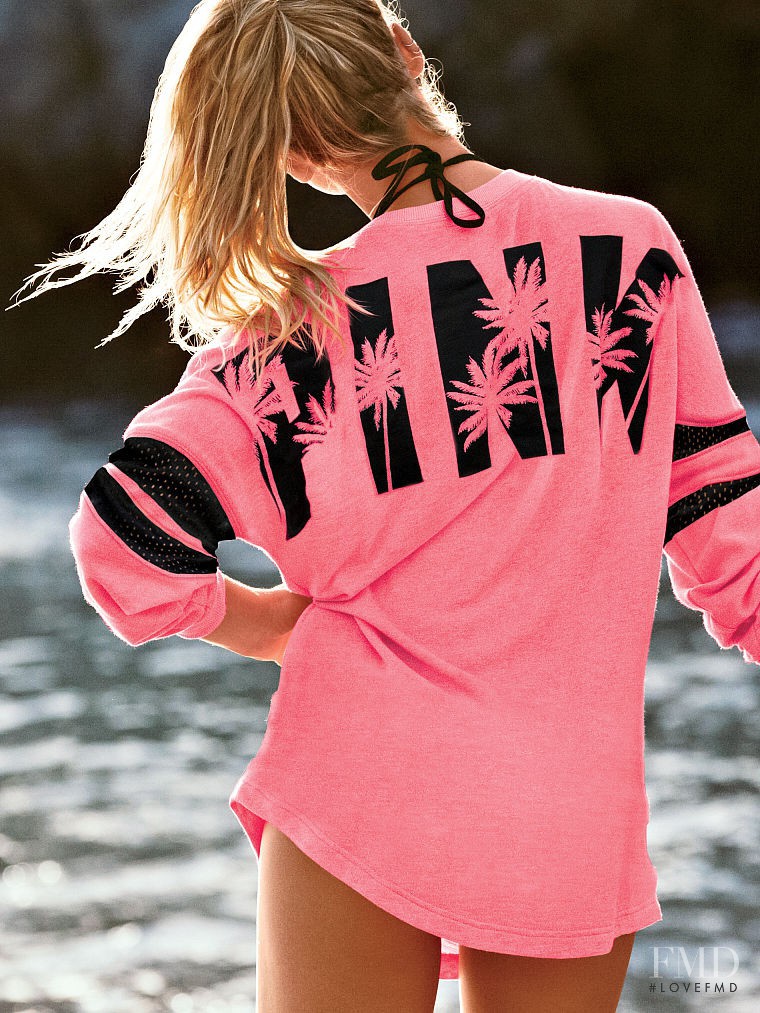 Rachel Hilbert featured in  the Victoria\'s Secret PINK Swim catalogue for Spring/Summer 2015
