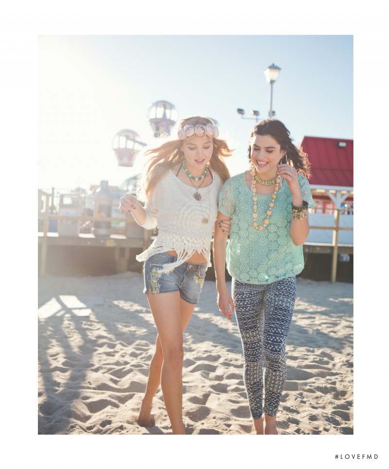 Rachel Hilbert featured in  the Karma Blue Jeans lookbook for Spring/Summer 2014