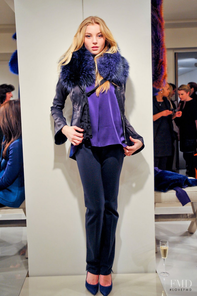 Rachel Hilbert featured in  the Elie Tahari fashion show for Autumn/Winter 2012