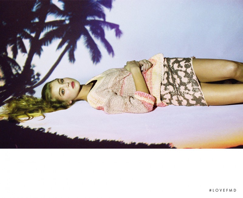 Rachel Hilbert featured in  the Snidel lookbook for Spring/Summer 2013