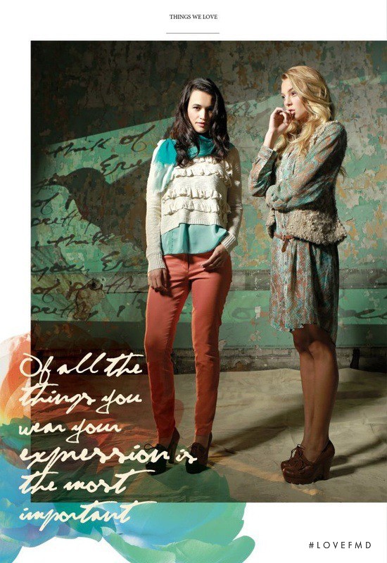 Rachel Hilbert featured in  the kensie catalogue for Holiday 2012