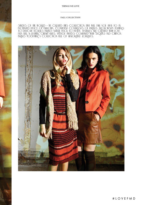 Rachel Hilbert featured in  the kensie catalogue for Holiday 2012