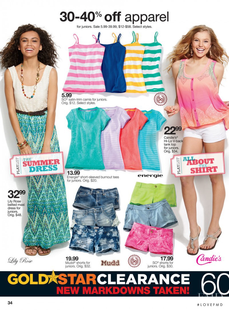 Rachel Hilbert featured in  the Kohl\'s catalogue for Spring/Summer 2013