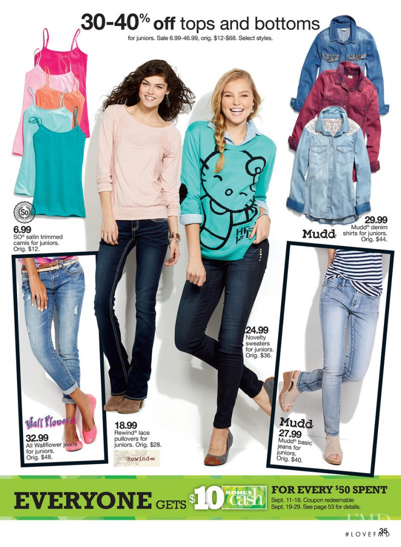 Rachel Hilbert featured in  the Kohl\'s catalogue for Spring/Summer 2013