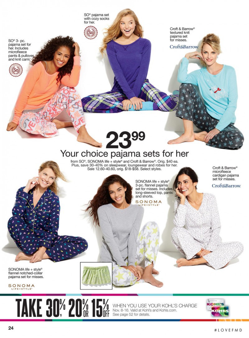 Rachel Hilbert featured in  the Kohl\'s catalogue for Spring/Summer 2013