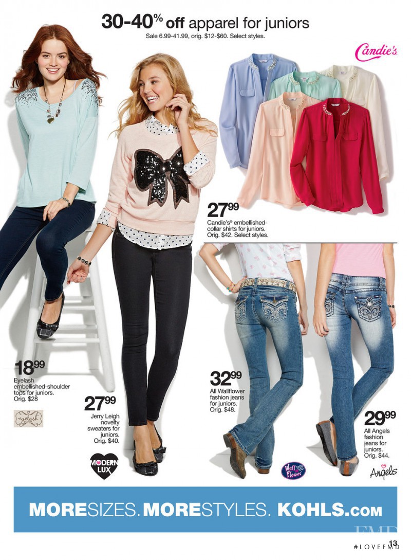 Rachel Hilbert featured in  the Kohl\'s catalogue for Spring/Summer 2013