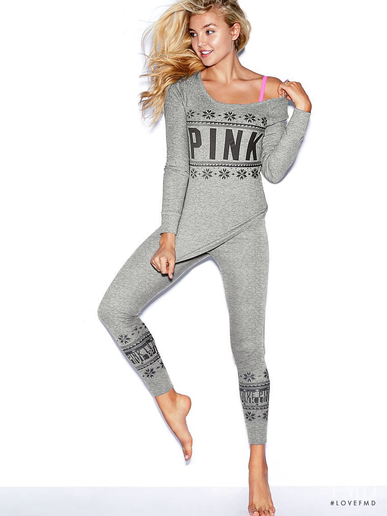 Rachel Hilbert featured in  the Victoria\'s Secret PINK catalogue for Fall 2014