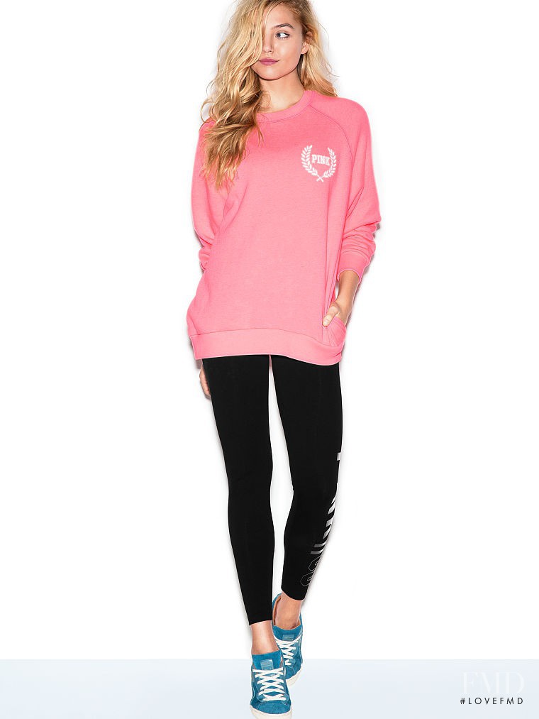 Rachel Hilbert featured in  the Victoria\'s Secret PINK catalogue for Fall 2014