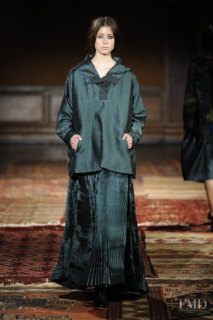 Alexandra Costin featured in  the Tia Cibani fashion show for Autumn/Winter 2014