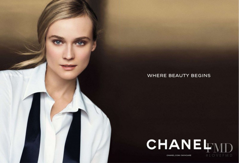 Diane Heidkruger featured in  the Chanel Beauty Skincare advertisement for Autumn/Winter 2013