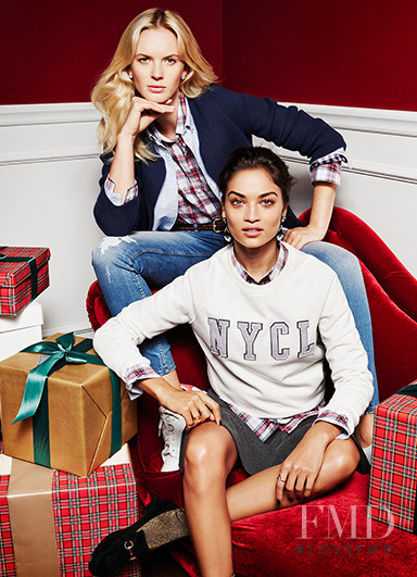 Anne Vyalitsyna featured in  the Gina Tricot advertisement for Holiday 2014
