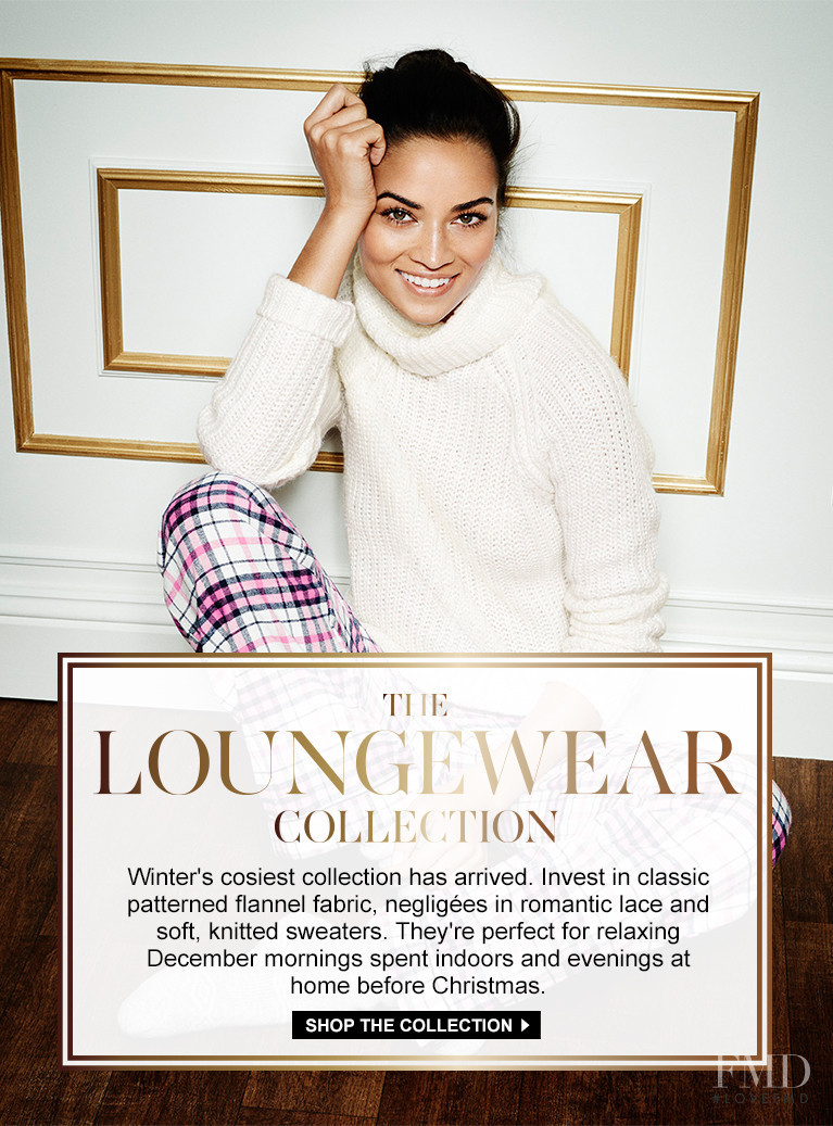 Shanina Shaik featured in  the Gina Tricot advertisement for Holiday 2014