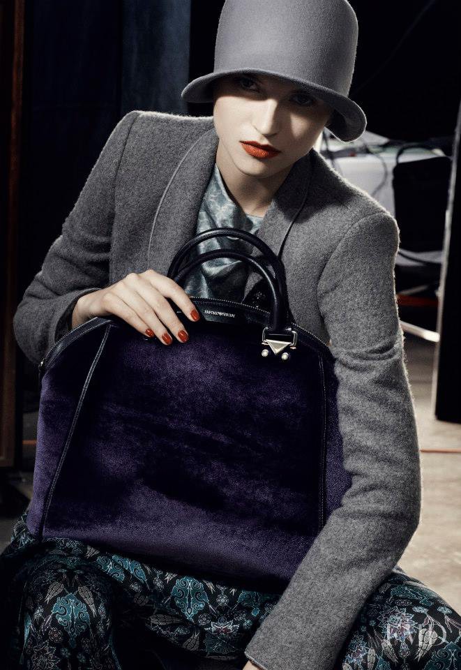 Anabela Belikova featured in  the Emporio Armani advertisement for Autumn/Winter 2013