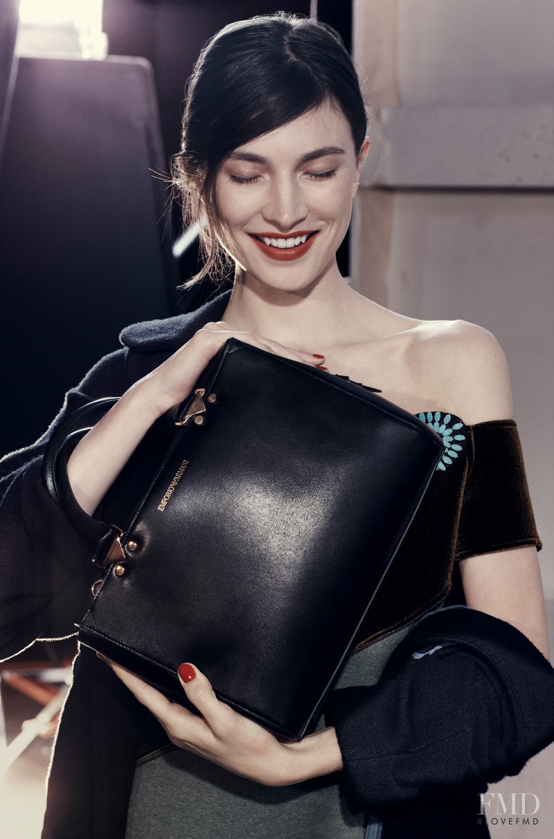 Jacquelyn Jablonski featured in  the Emporio Armani advertisement for Autumn/Winter 2013