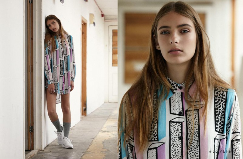 Calandra Stavroudis featured in  the Lazy Oaf lookbook for Autumn/Winter 2014