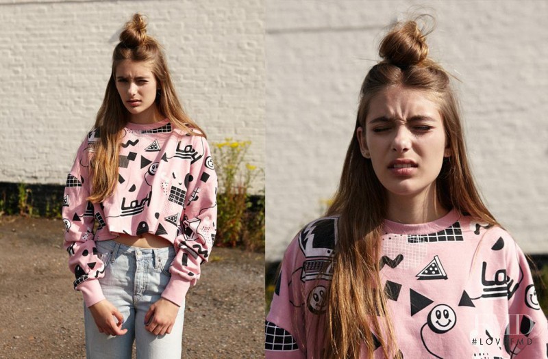 Calandra Stavroudis featured in  the Lazy Oaf lookbook for Autumn/Winter 2014