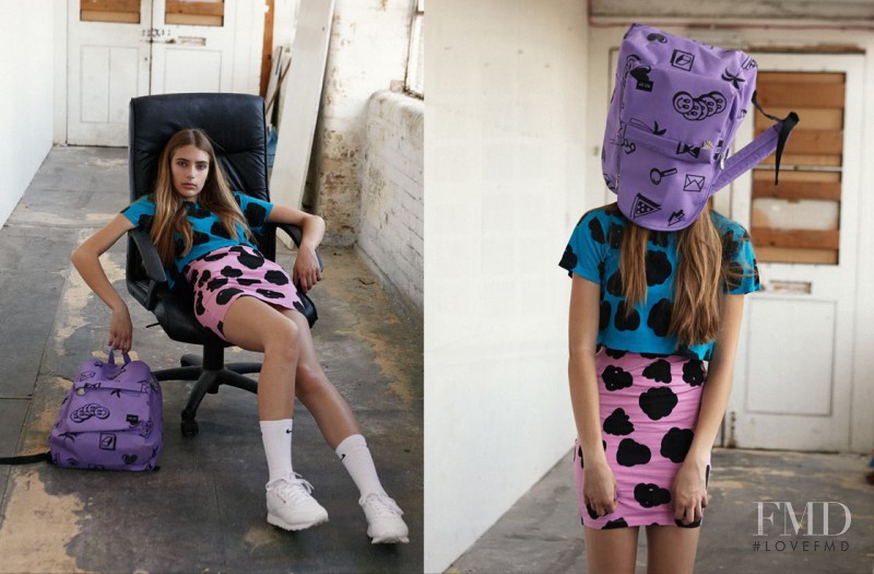 Calandra Stavroudis featured in  the Lazy Oaf lookbook for Autumn/Winter 2014