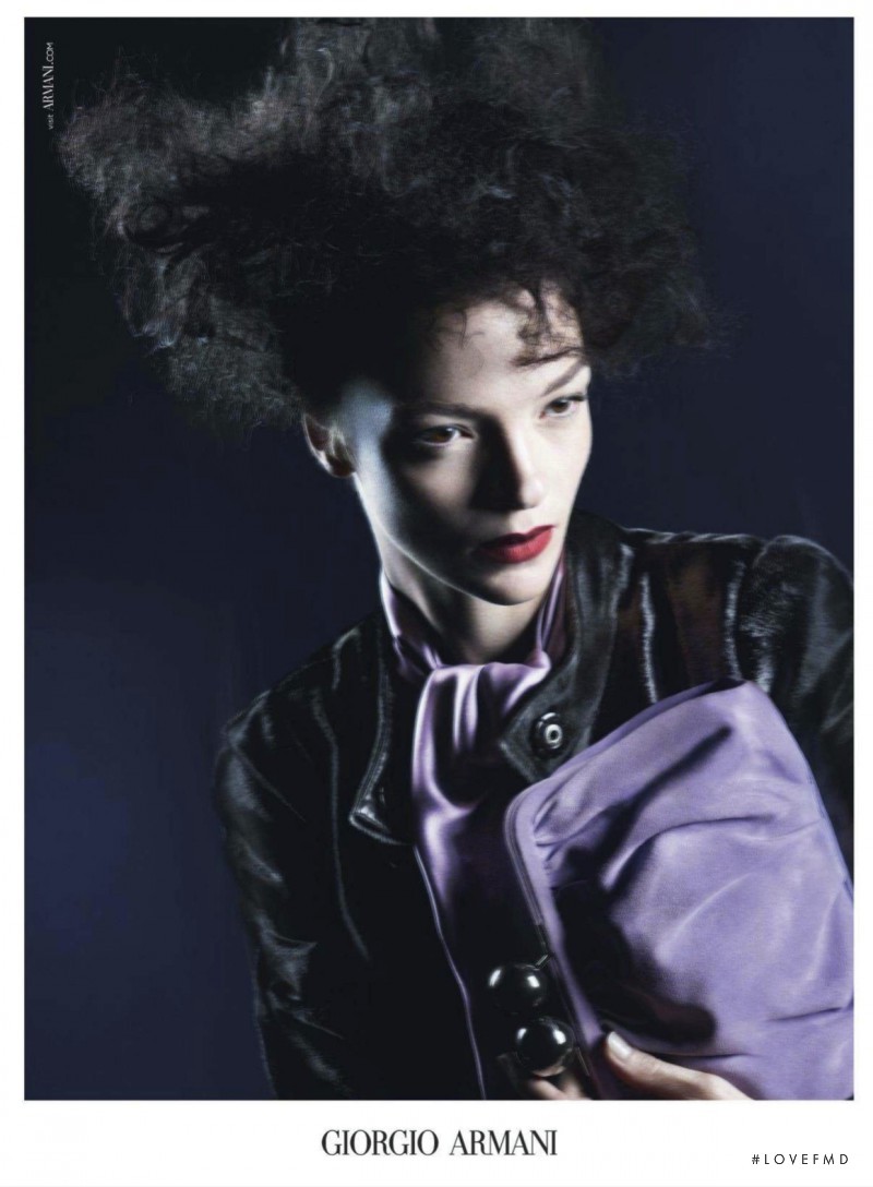 Mariacarla Boscono featured in  the Giorgio Armani advertisement for Autumn/Winter 2013