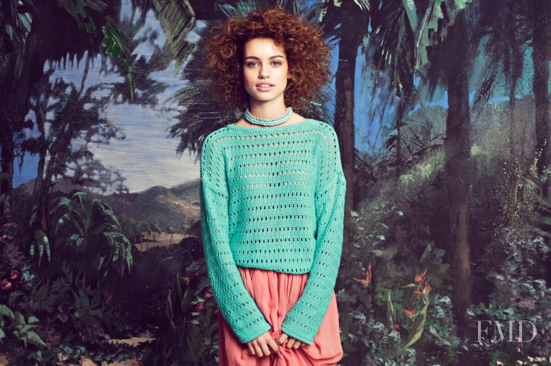 Elle Trowbridge featured in  the Wool and the Gang lookbook for Spring/Summer 2014