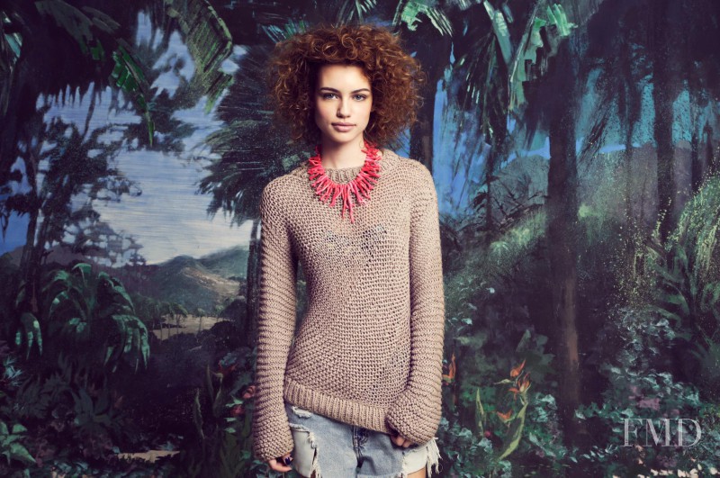 Elle Trowbridge featured in  the Wool and the Gang lookbook for Spring/Summer 2014