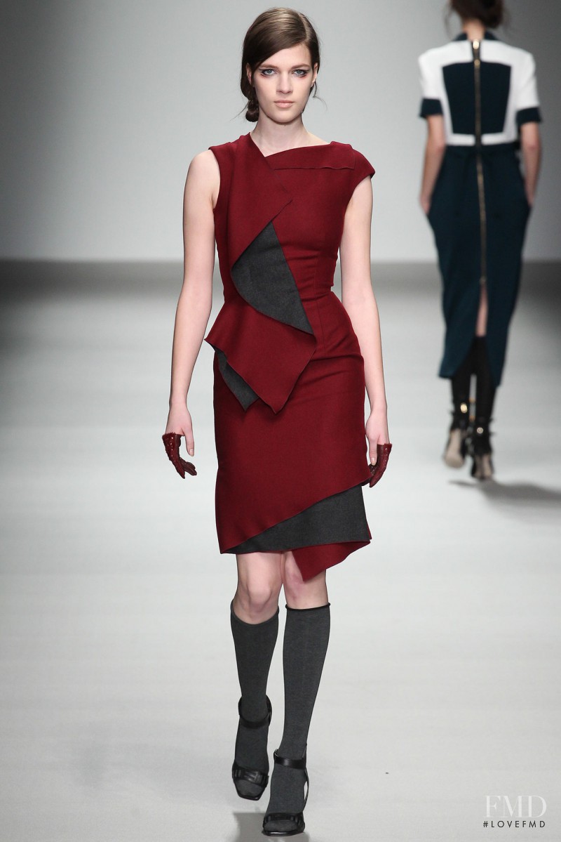 Alicia Tostmann featured in  the Jean Pierre Braganza fashion show for Autumn/Winter 2015