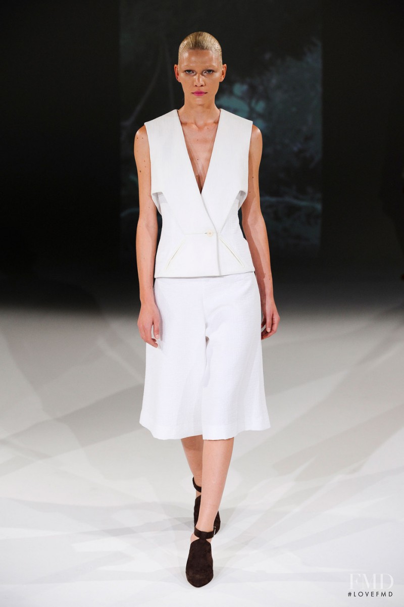 Aline Weber featured in  the Hussein Chalayan fashion show for Spring/Summer 2013