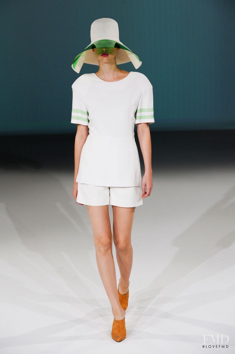 Anais Pouliot featured in  the Hussein Chalayan fashion show for Spring/Summer 2013