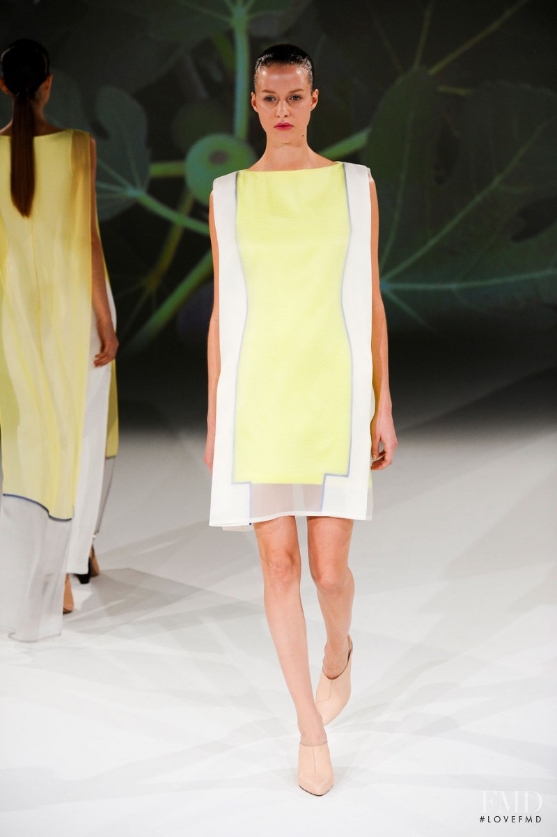 Julia Frauche featured in  the Hussein Chalayan fashion show for Spring/Summer 2013