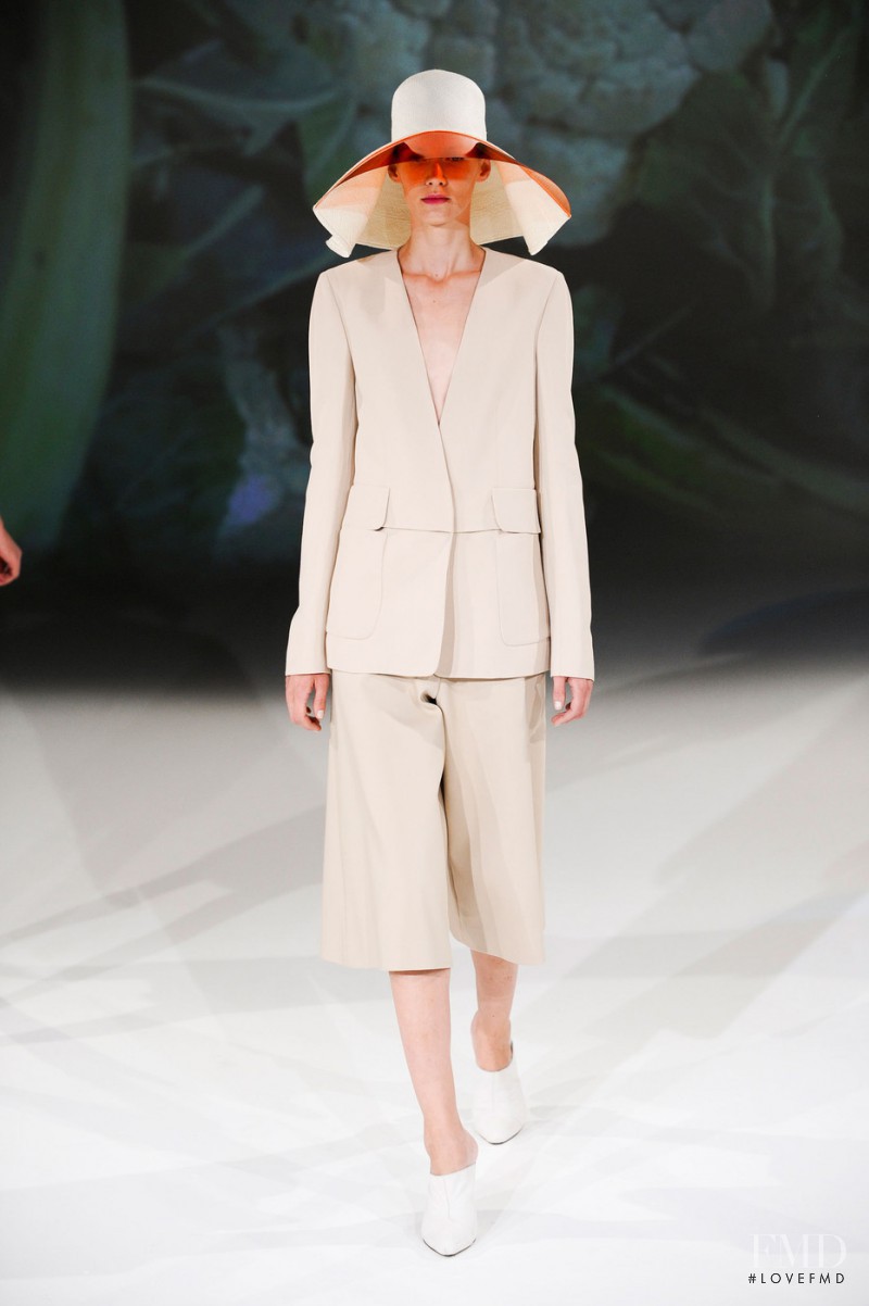 Romina Lanaro featured in  the Hussein Chalayan fashion show for Spring/Summer 2013