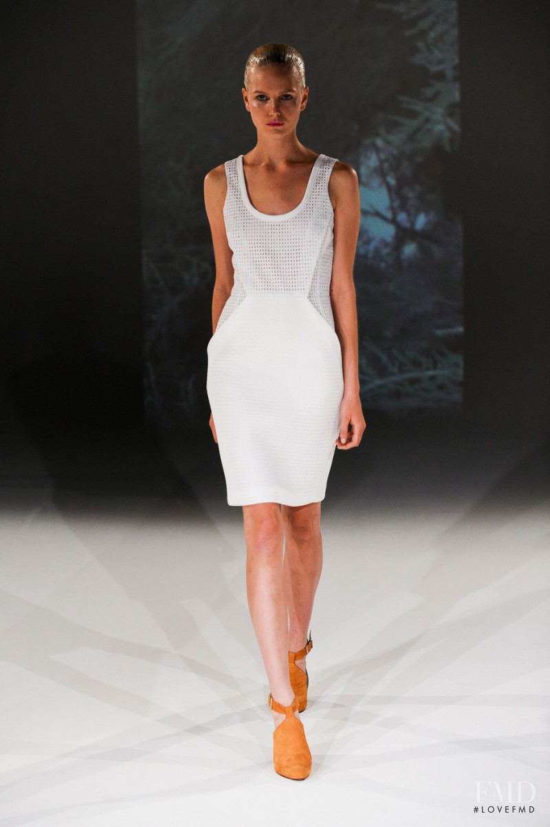 Anmari Botha featured in  the Hussein Chalayan fashion show for Spring/Summer 2013
