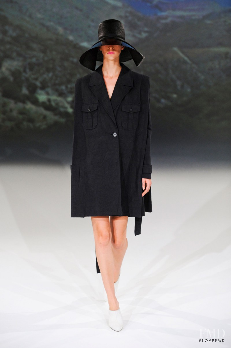 Alana Zimmer featured in  the Hussein Chalayan fashion show for Spring/Summer 2013