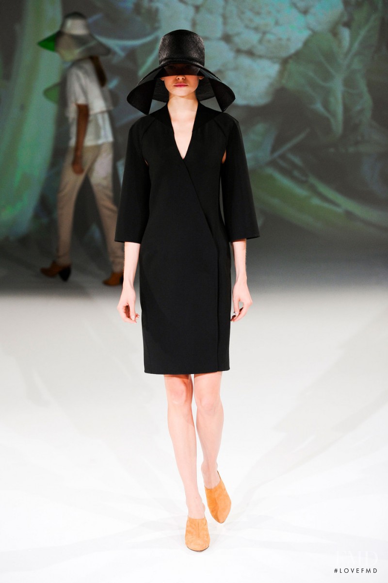Karolina Mrozkova featured in  the Hussein Chalayan fashion show for Spring/Summer 2013