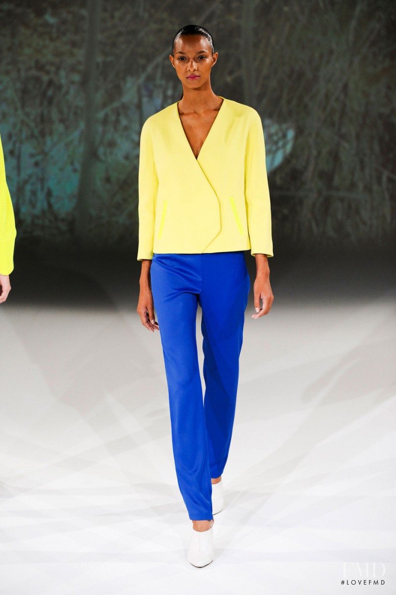 Lais Ribeiro featured in  the Hussein Chalayan fashion show for Spring/Summer 2013