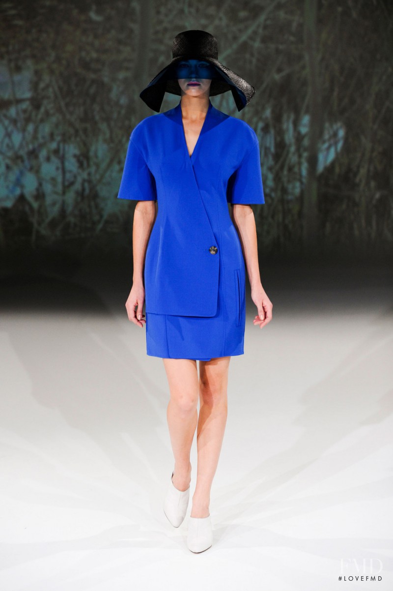 Samantha Gradoville featured in  the Hussein Chalayan fashion show for Spring/Summer 2013