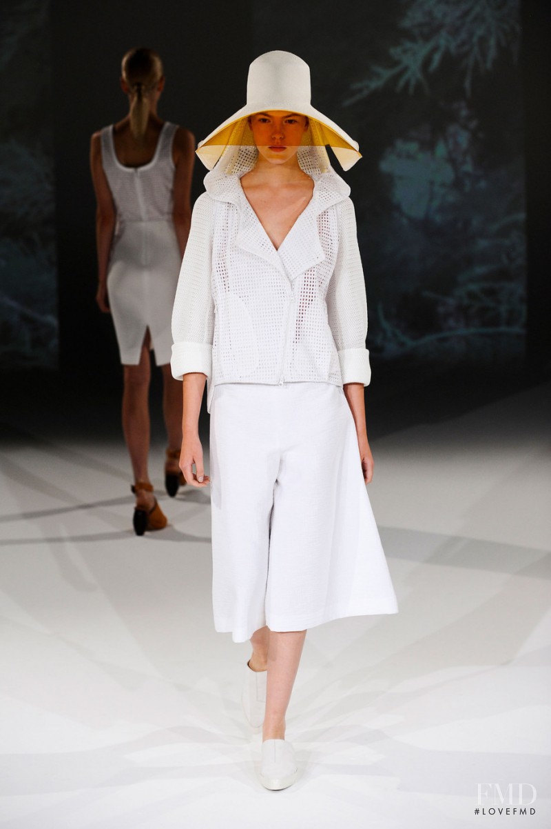 Josefien Rodermans featured in  the Hussein Chalayan fashion show for Spring/Summer 2013