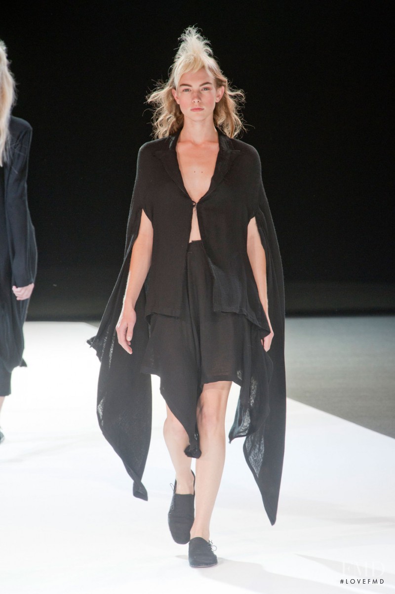 Sophie Pumfrett featured in  the Yohji Yamamoto fashion show for Spring/Summer 2013