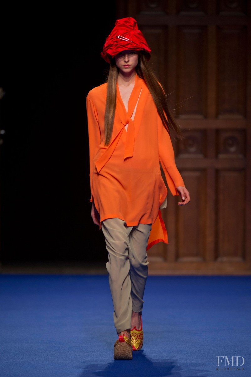 Isaac Lindsay featured in  the Junko Shimada fashion show for Spring/Summer 2013