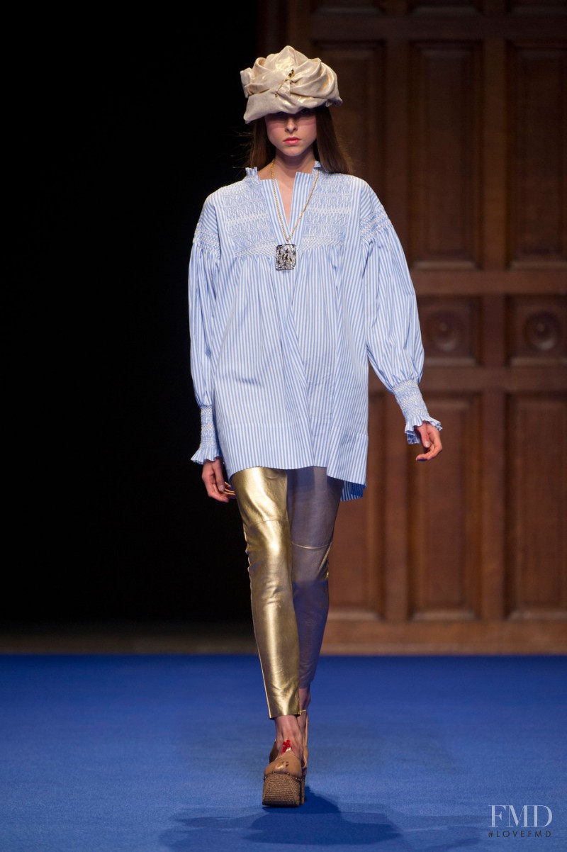 Isaac Lindsay featured in  the Junko Shimada fashion show for Spring/Summer 2013