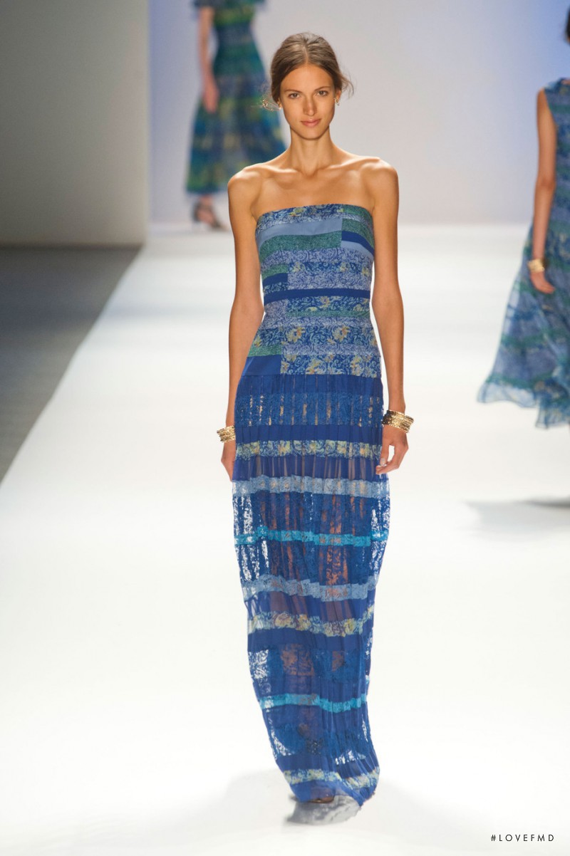 Nikolett Bogar featured in  the Tadashi Shoji fashion show for Spring/Summer 2013