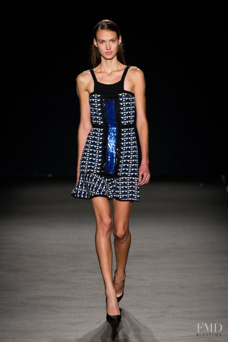 Nikolett Bogar featured in  the Les Copains fashion show for Spring/Summer 2013